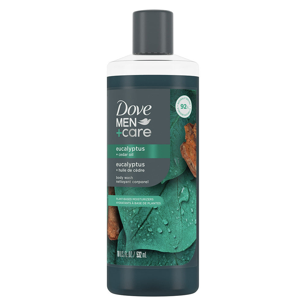 Dove Men Plus Care Relaxing Eucalyptus And Cedar Hydrating Body Wash, 18 Oz